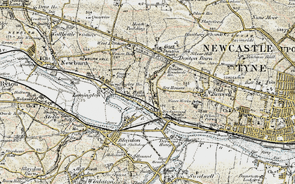 Old map of Bell's Close in 1901-1904
