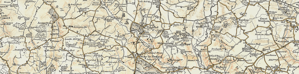 Old map of Bell's Corner in 1898-1901