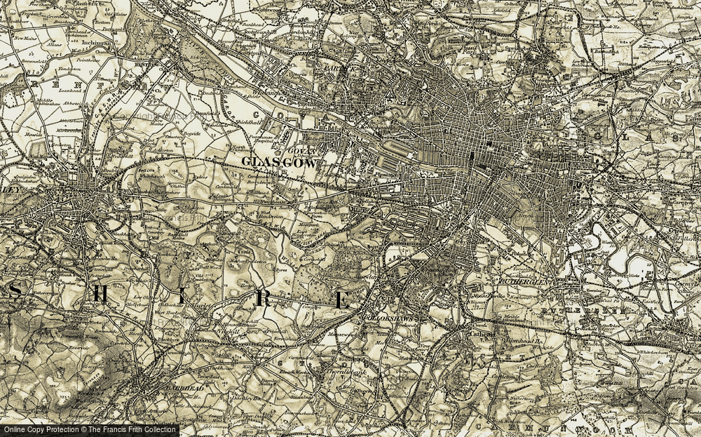 Old Map of Bellahouston, 1904-1905 in 1904-1905