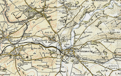 Old map of Belle Vue in 1901-1904