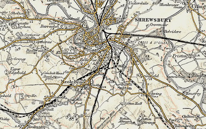 Old map of Belle Vue in 1902