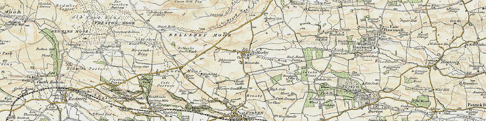 Old map of Bellerby Camp in 1904