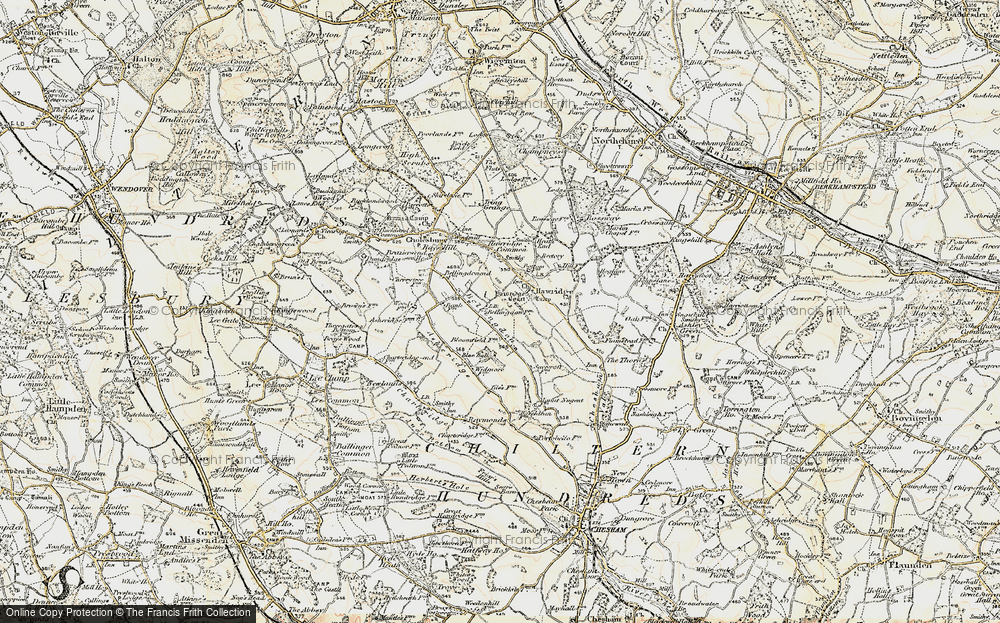 Old Map of Bellingdon, 1897-1898 in 1897-1898