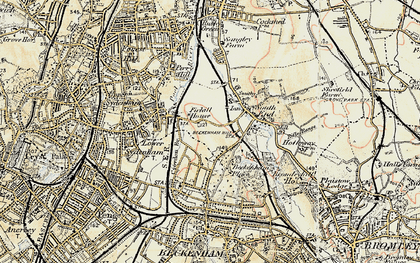 Old map of Bellingham in 1897-1902