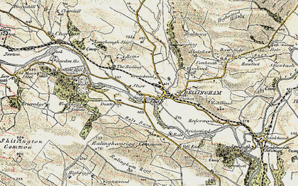 Old map of Woodhead in 1901-1904