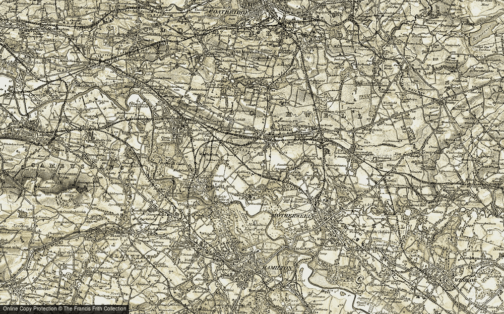Old Map of Bellshill, 1904-1905 in 1904-1905