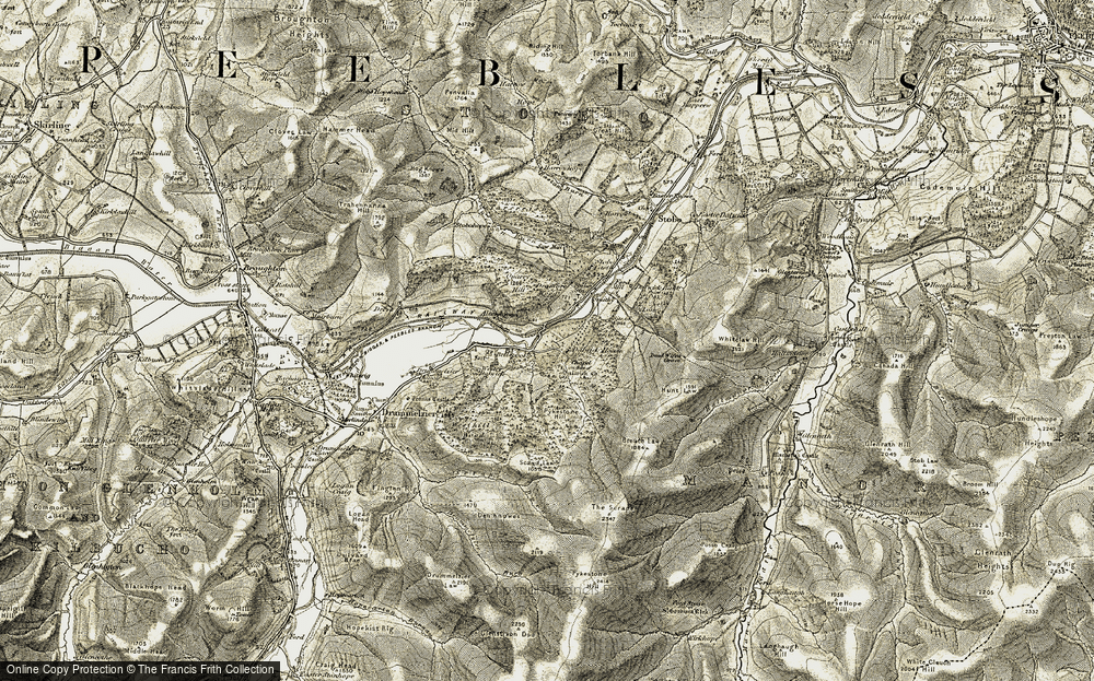 Old Map of Bellspool, 1903-1904 in 1903-1904