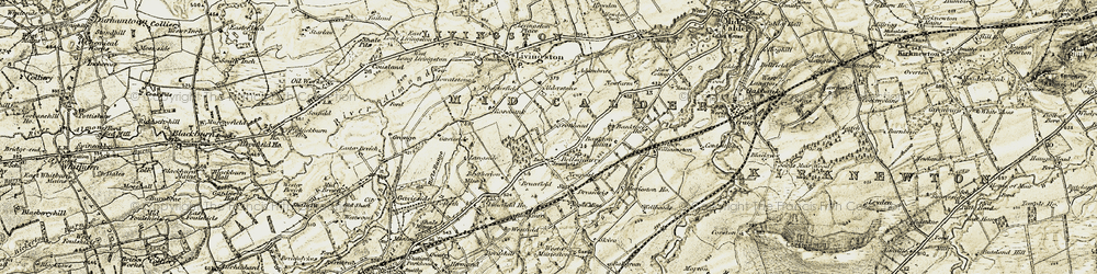 Old map of Bellsquarry in 1904-1905