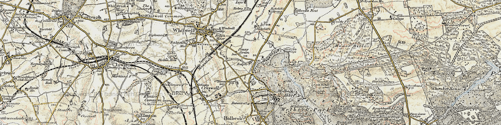 Old map of Belph in 1902-1903