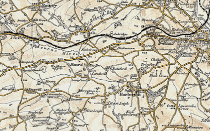 Old map of Blakemore in 1899