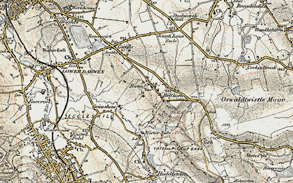 Old map of Belthorn in 1903