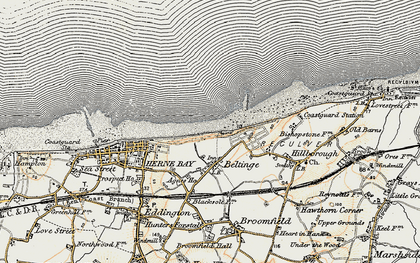 Old map of Beltinge in 1898-1899