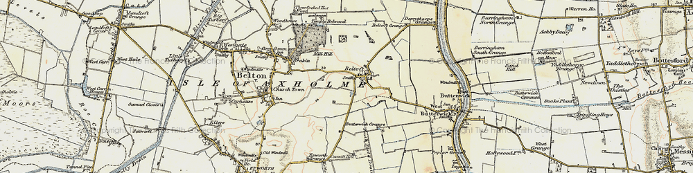Old map of Beltoft in 1903