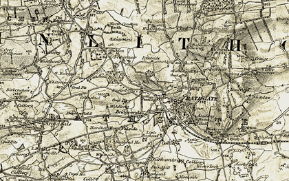 Old map of Belvedere in 1904