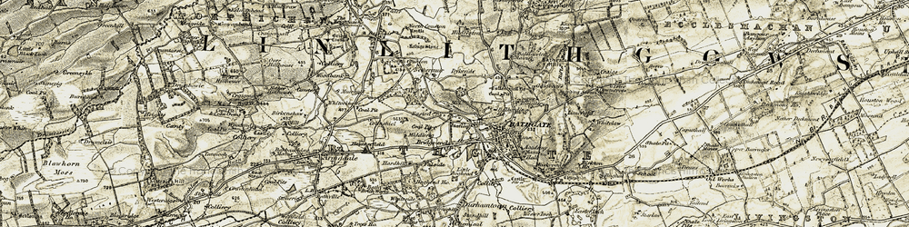 Old map of Belvedere in 1904