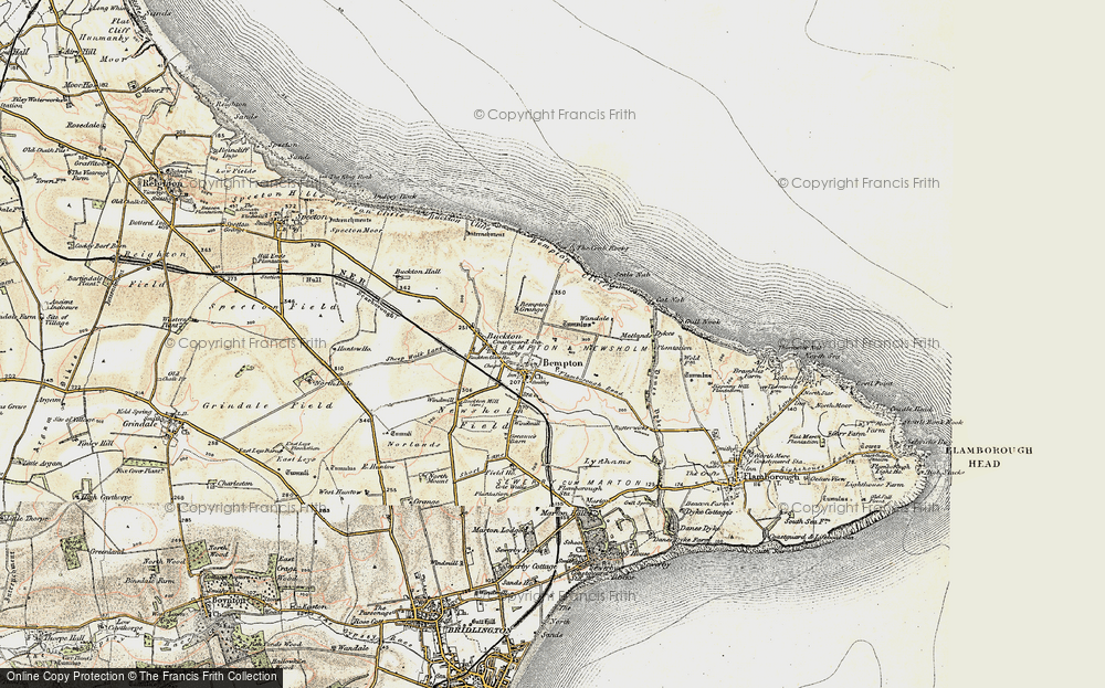 Old Map of Bempton, 1903-1904 in 1903-1904