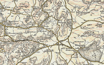 Old map of Bencombe in 1898-1900