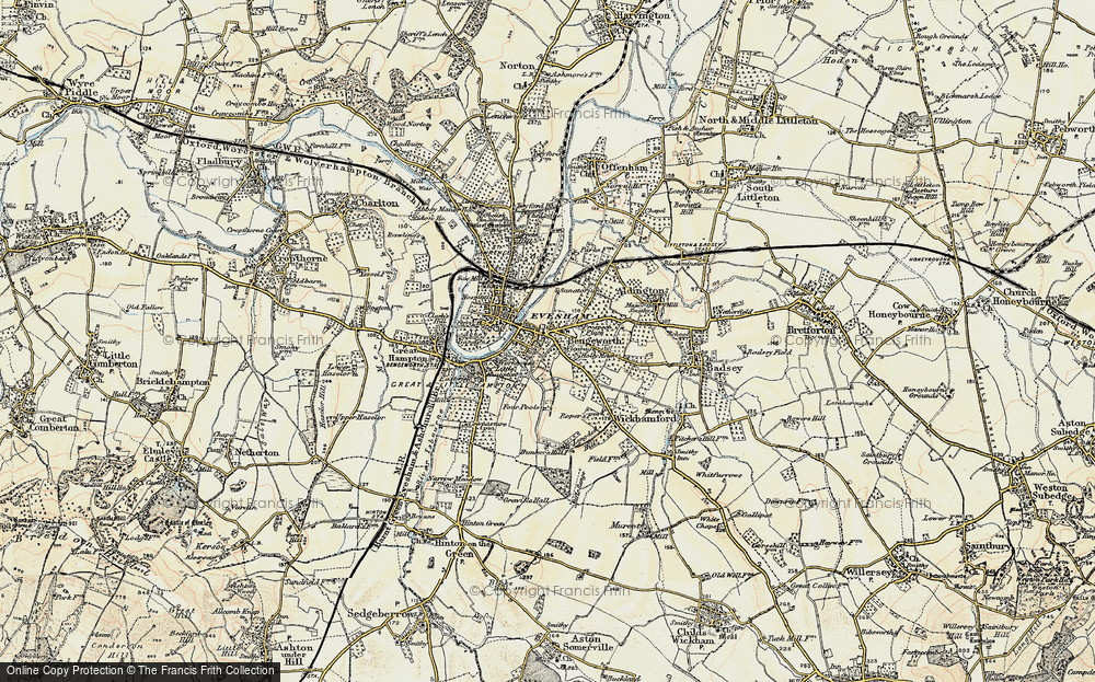 Old Map of Bengeworth, 1899-1901 in 1899-1901