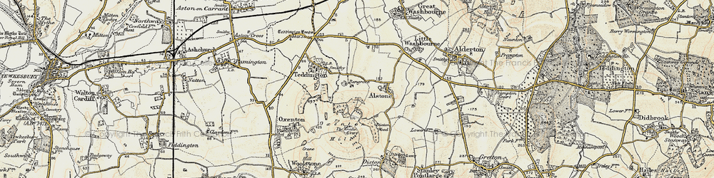 Old map of Bengrove in 1899-1900