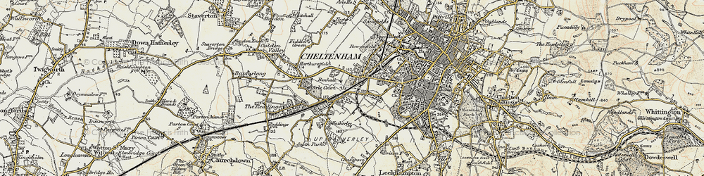 Old map of Benhall in 1898-1900
