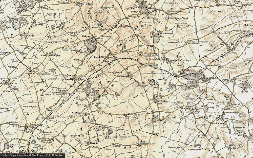 Old Map of Benniworth, 1902-1903 in 1902-1903