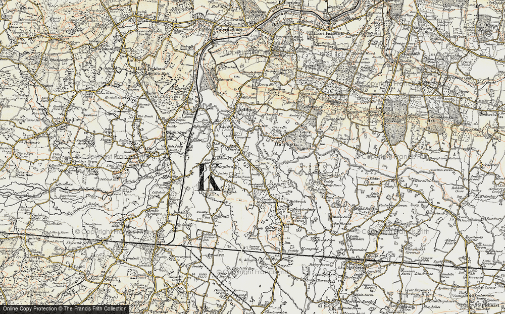 Old Map of Benover, 1897-1898 in 1897-1898
