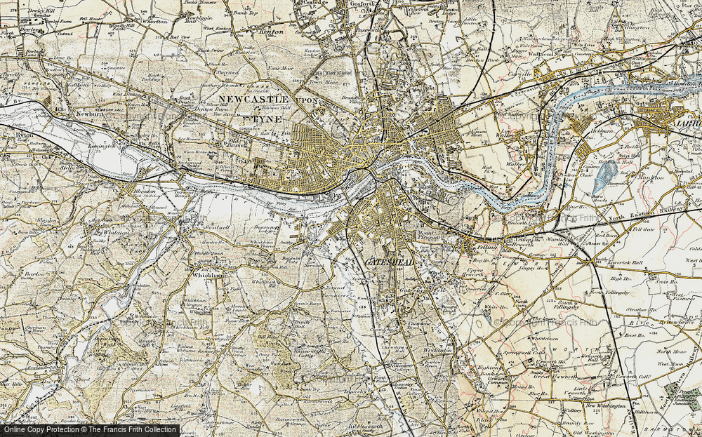 Old Map of Bensham, 1901-1904 in 1901-1904