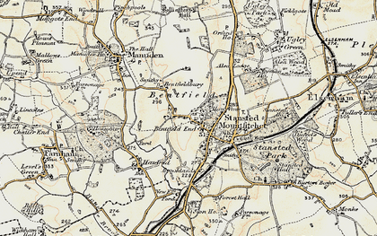 Old map of Bentfield Green in 1898-1899