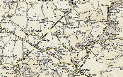 Old map of Bentham in 1898-1900
