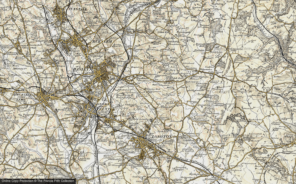 Old Map of Bentilee, 1902 in 1902