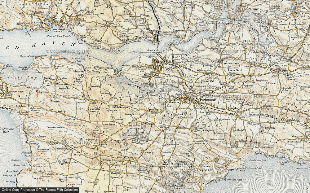 Old Map of Bentlass, 1901-1912 in 1901-1912