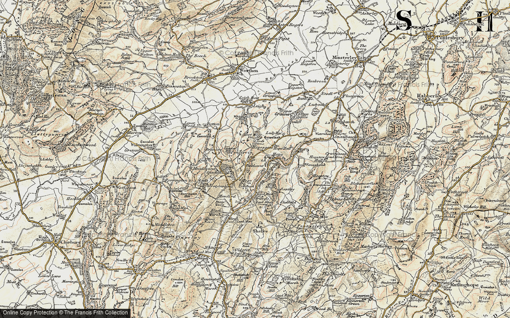 Old Map of Bentlawnt, 1902-1903 in 1902-1903