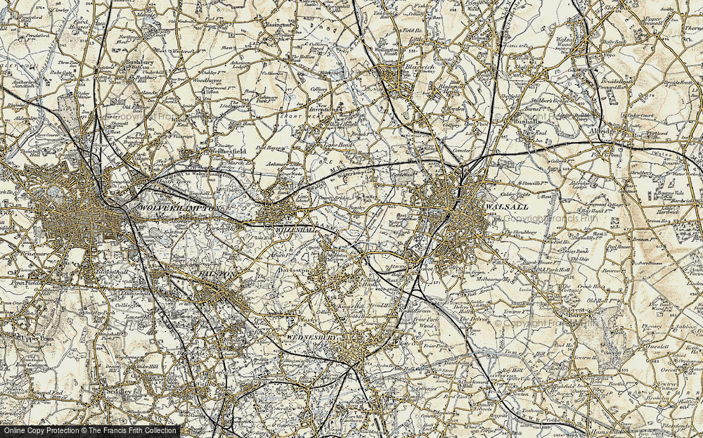 Old Map of Bentley, 1902 in 1902
