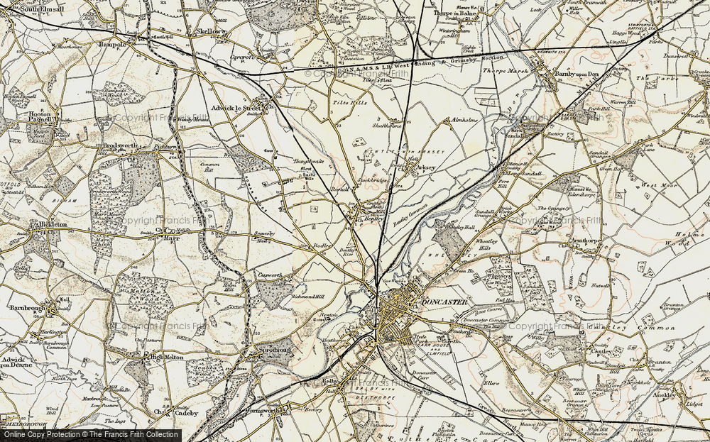Old Map of Bentley, 1903 in 1903