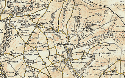 Old map of West Yarde in 1900