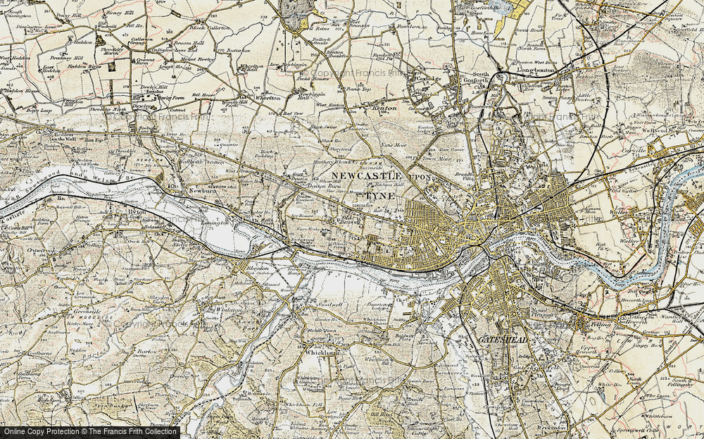 Old Map of Benwell, 1901-1904 in 1901-1904