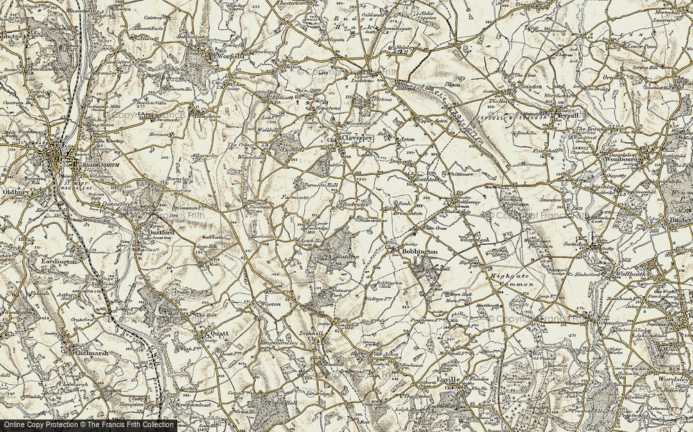 Old Map of Historic Map covering Bulwardine in 1902