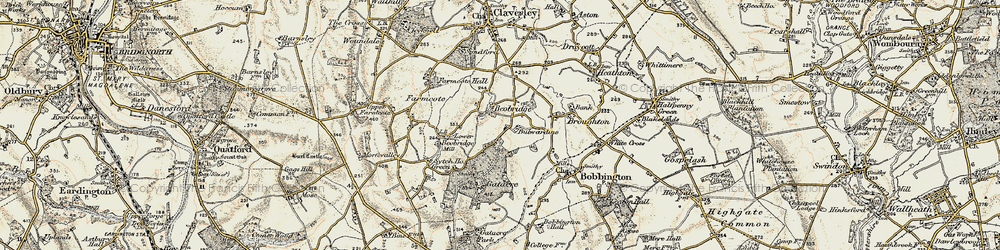 Old map of Beobridge in 1902