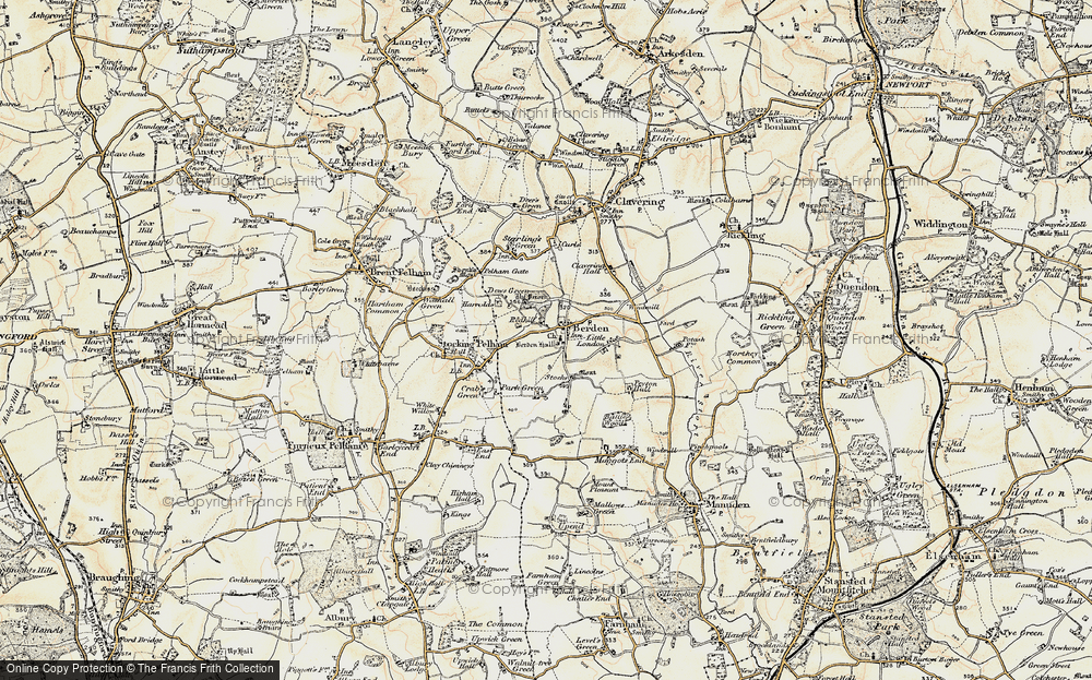 Old Map of Berden, 1898-1899 in 1898-1899