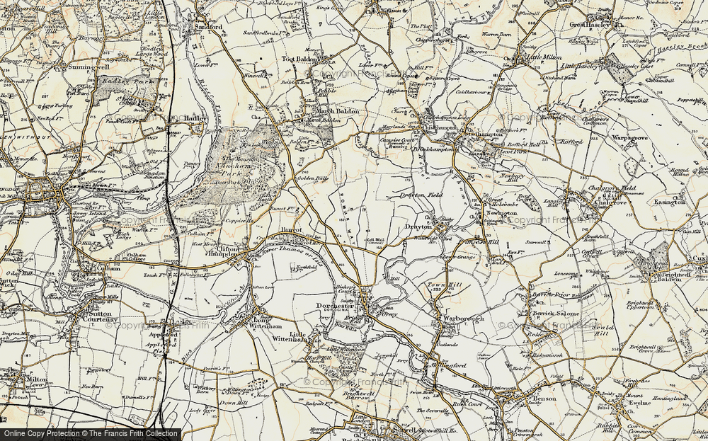 Old Map of Berinsfield, 1897-1899 in 1897-1899