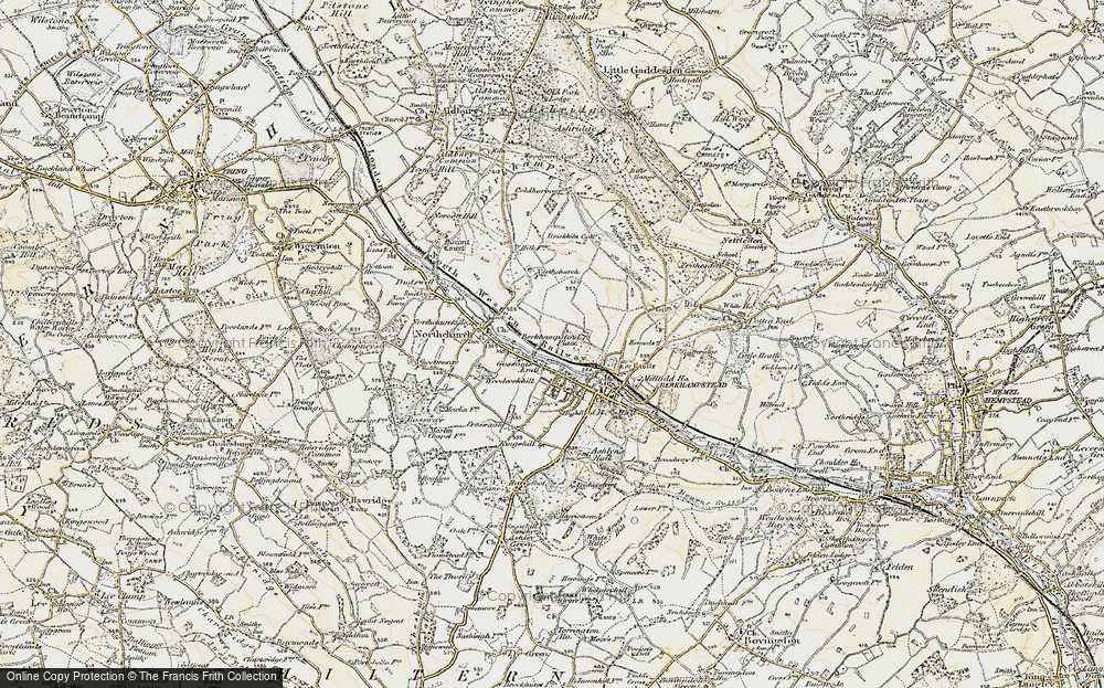 Old Map of Berkhamsted, 1898 in 1898