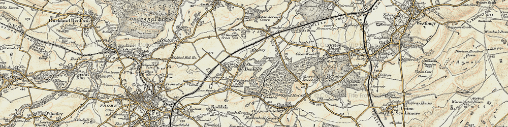 Old map of Woodman's Hill in 1898-1899