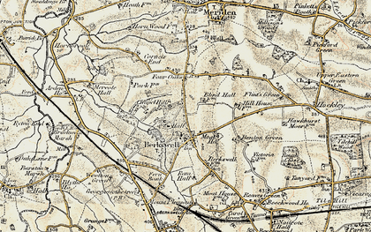 Old map of Berkswell in 1901-1902