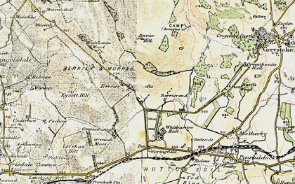 Old map of Berrier End in 1901-1904