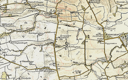 Old map of Berringtonlaw in 1901-1903