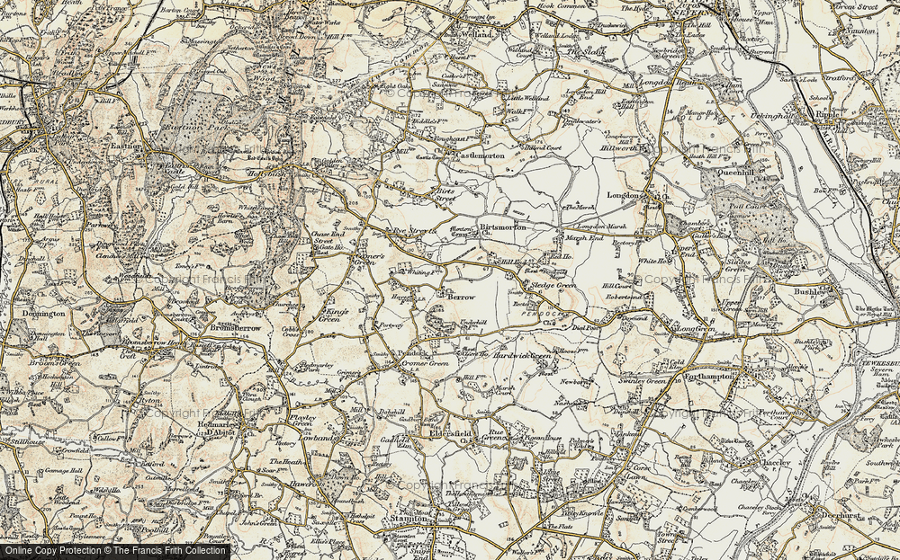 Old Map of Berrow, 1899-1901 in 1899-1901