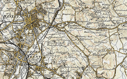 Old map of Berry Hill in 1902