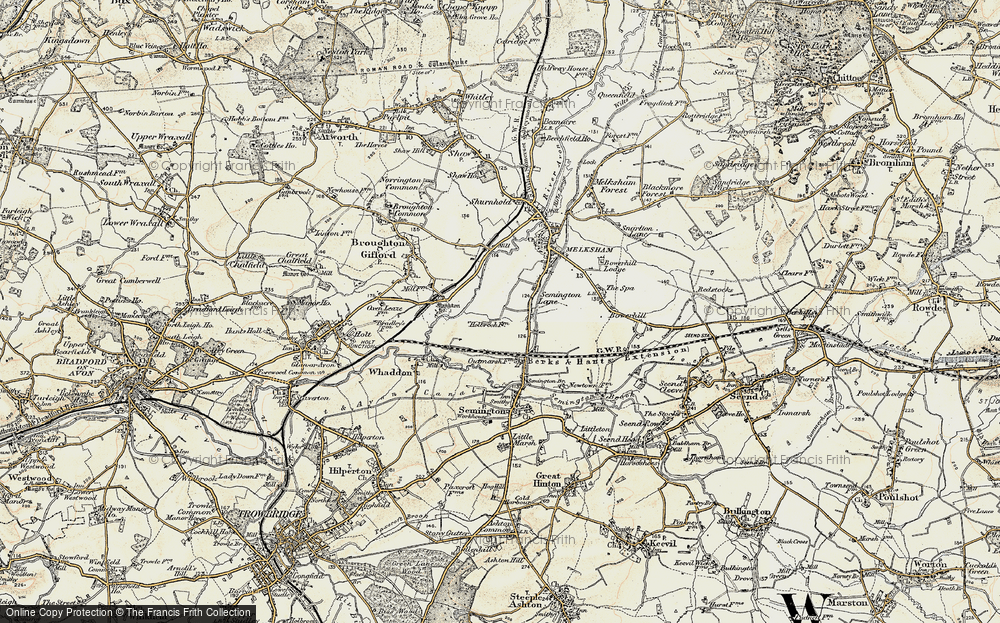 Old Map of Berryfield, 1898-1899 in 1898-1899