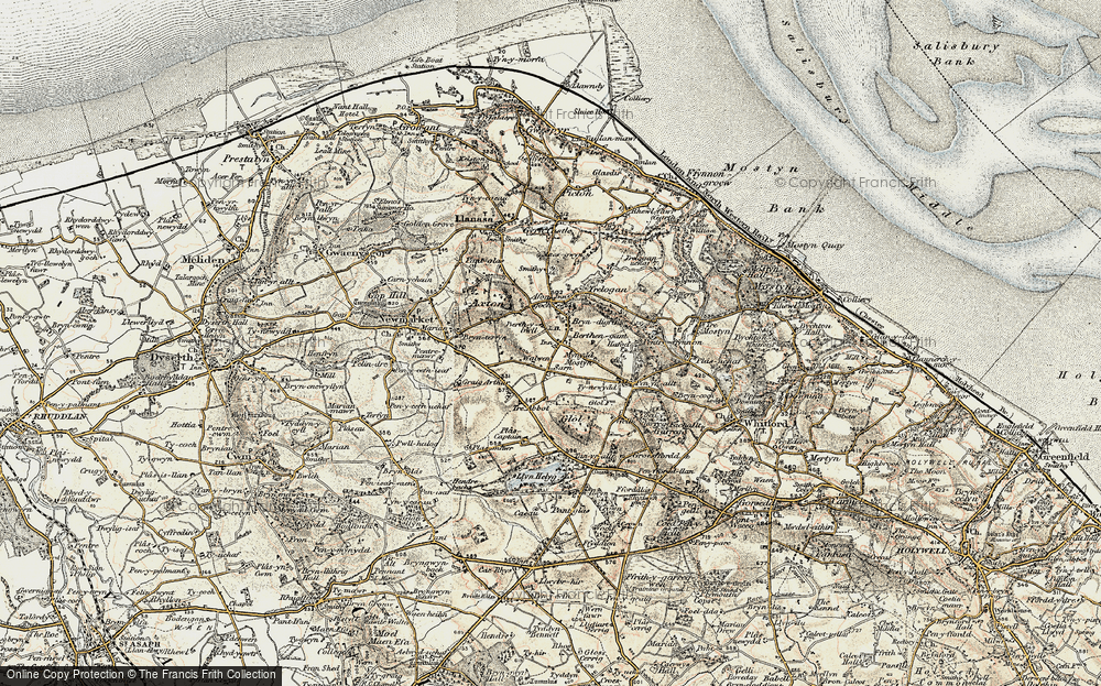 Old Map of Berthengam, 1902-1903 in 1902-1903