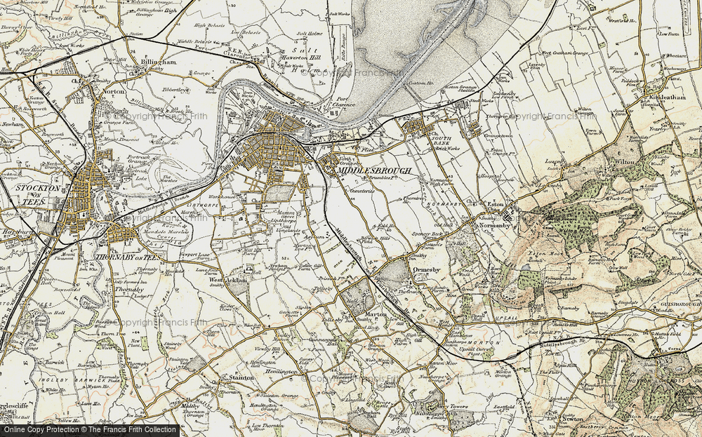 Old Map of Berwick Hills, 1903-1904 in 1903-1904